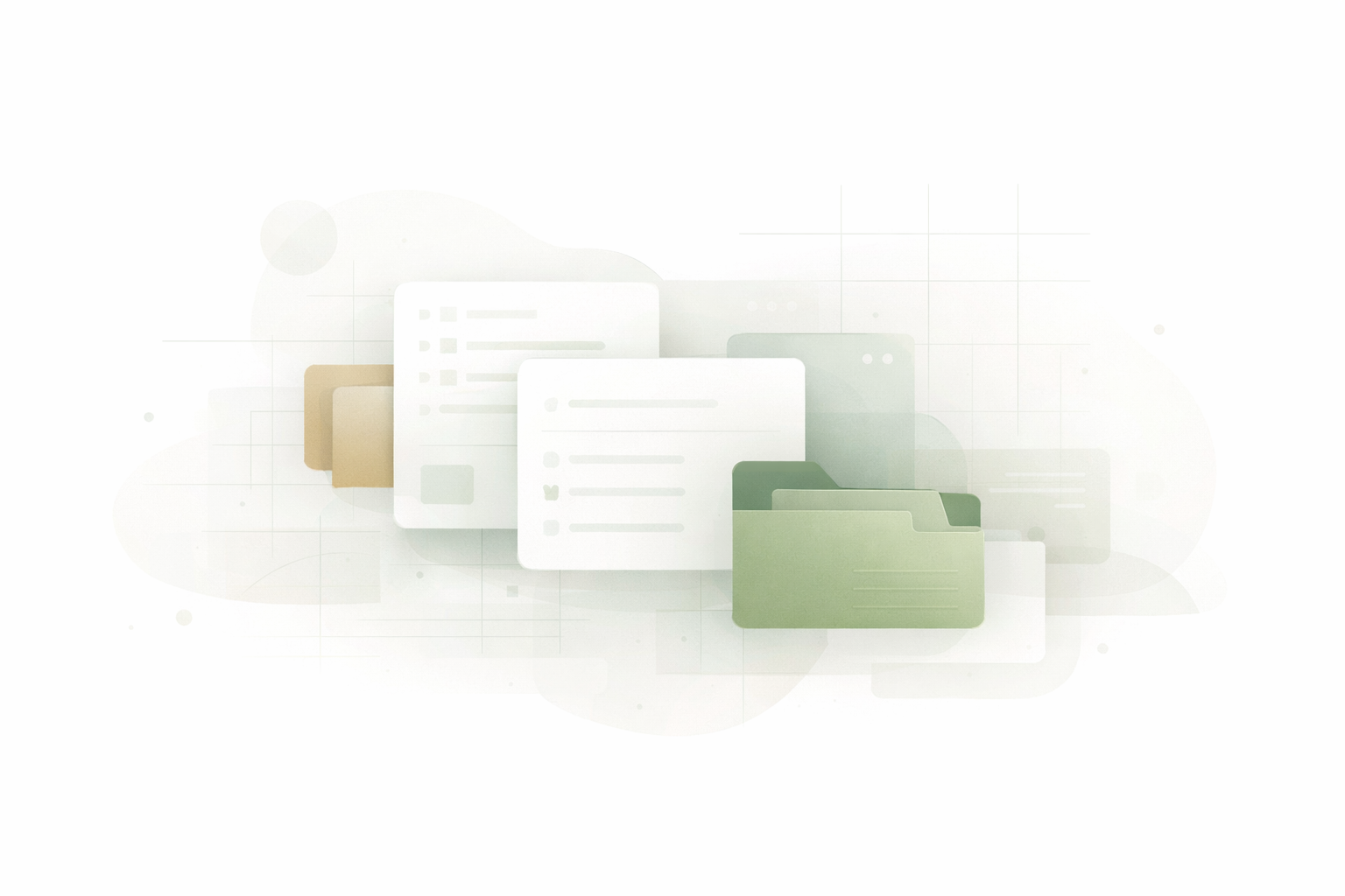 Visual overview of organised case and session workflow